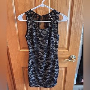 Black Lace Bodycon Dress